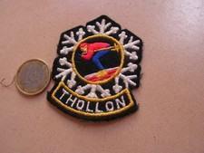patch ancien   ski    thollon