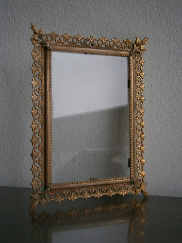 Petit cadre photo bronze - photo, doré