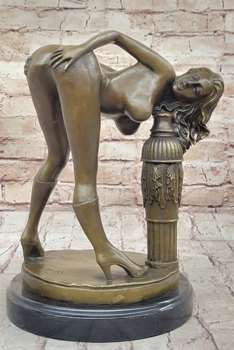 Statuette bronze érotique - statuette, en