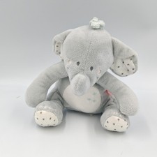 Doudou musical éléphant gris