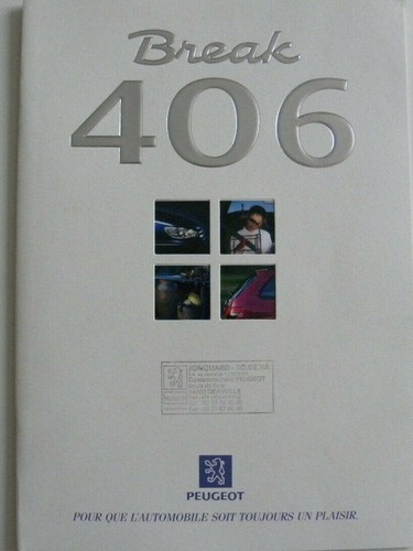 Brochure peugeot 406 break - brochure,