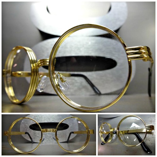 Lunettes vue ronde or de - en,