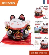 Chat Maneki Neko en Porcelaine