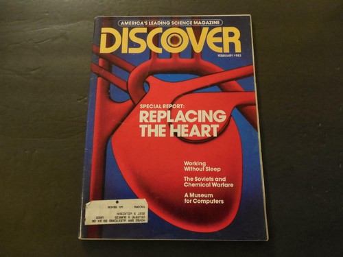 Discover feb 1983 heart - feb,