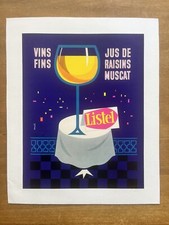 Affichette originale « Listel