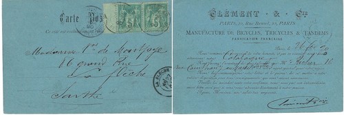 Carte postale publicitaire des