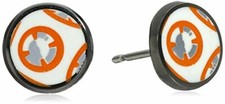 Star Wars Jewelry Unisex Episode 7 BB-8 Droid Stainless Steel Stud Earrings