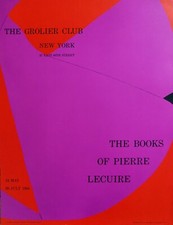 André Lanskoy Affiche 1994 The Grolier Club New York Pierre Lecuire 