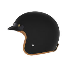 NOX OPEN JET HELMET N243 SOLID COLOUR MATT BLACK SIZE XL