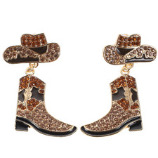  Boucles D'oreilles Botte Manquer Bijoux Western Pour Femme Cowgirl