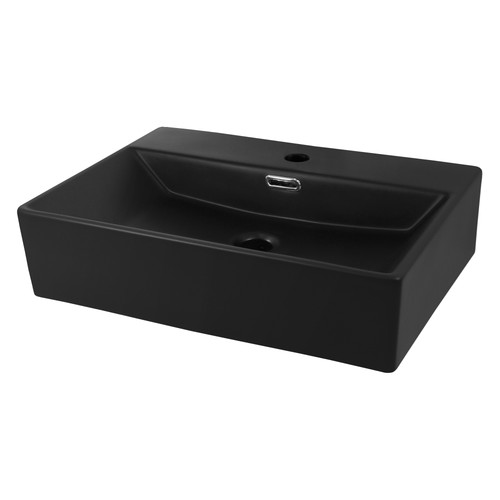 Vasque poser carré - à, noir