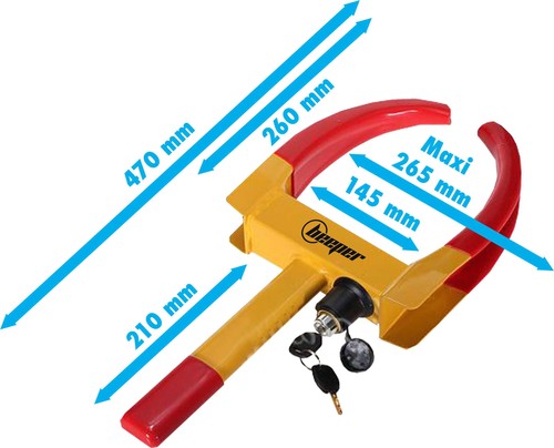 Sabot antivol roue beeper - de,