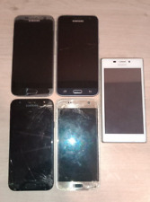 LOT SMARTPHONE A REPARER 4xSAMSUNG + 1xSONY - Vendu en état - HS Pour Pièces