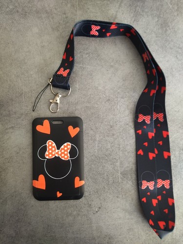 Porte carte badge minnie - porte, carte-badge