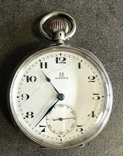 montre gousset omega argent 