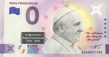 Billet  Euro souvenir Pape