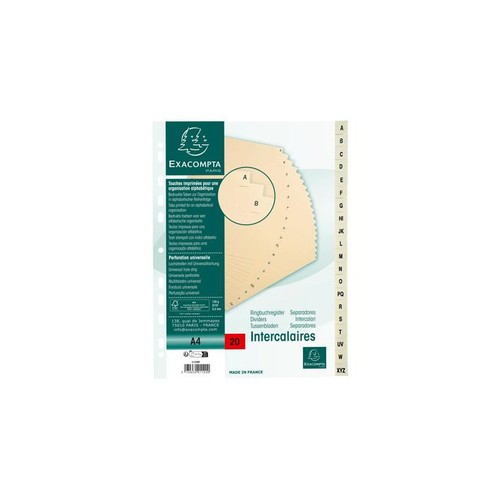 Intercalaires 20 - intercalaires,