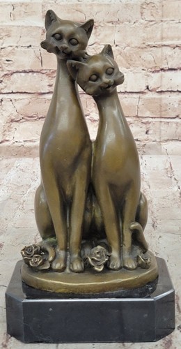 Statue sculpture chat faune - sculpture,
