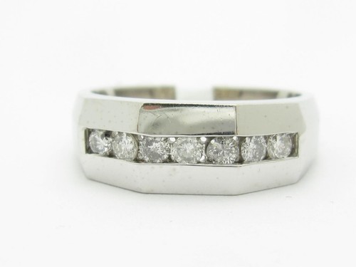 14k blanc véritable rond - 14k,