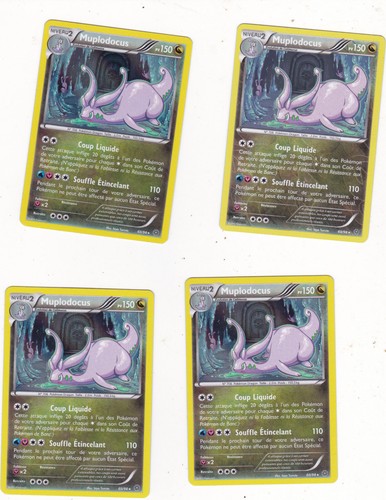 Lot cartes pokemon ex - x4, ex-nm