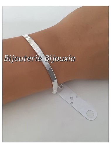 Bracelet maille plate - bracelet, miroir