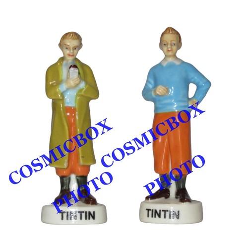 Lot figurines tintin en - de, 2