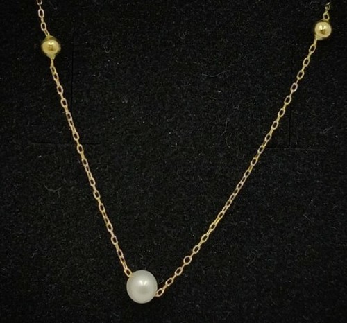 Collier 18k 750 avec 3 - collier, 750.