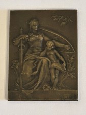 Médaille Plaque En Bronze