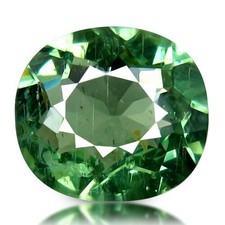 2,41 CT OVALE 9X8 MM 100% NATUREL VERT APATITE PIERRE PRÉCIEUSE EN VRAC