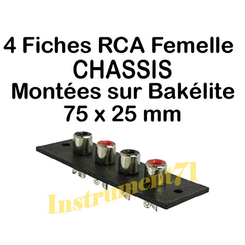 Chassis rca femelle sur - chassis,