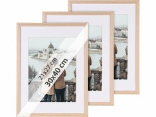 3 cadres photo en bois 30 x 40