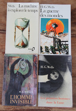 H.-G. WELLS - LOT DE 4 LIVRES