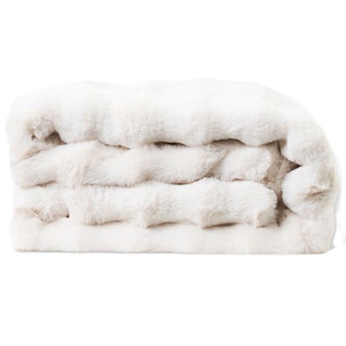 Couverture fausse fourrure - couverture,