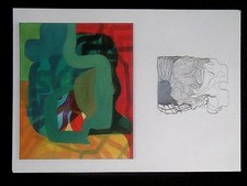 GELZER Gilgian BERN Carton Gal. Bernard Jordan Paris peintre Suisse Berne 1999