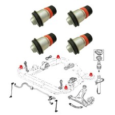 Silent blocs du berceau moteur