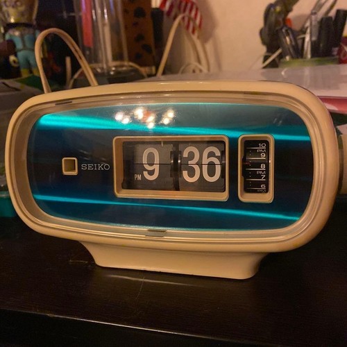 Seiko flip clock alarm 619 - seiko,