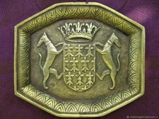 Vide poche ancien Blason de Bretagne bronze Empty pocket old Blason de Bretagne 