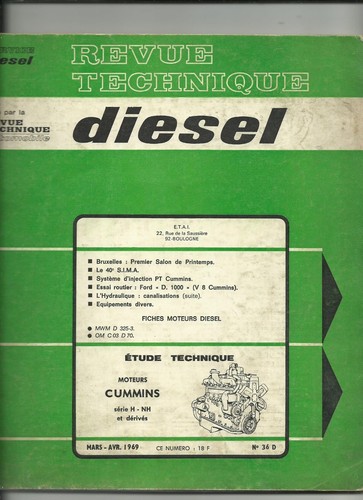 Revue technique moteur cummins