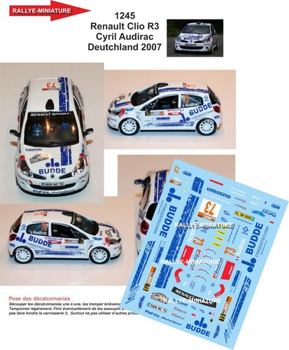 Decals ref 1245 - decals, 1/43