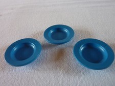PLAYMOBIL 3 ASSIETTES BLEUES