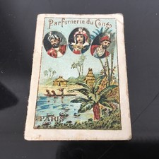 Carte Parfumée Victor VAISSIER 1898 Calendrier Parfumerie du Congo Calendar