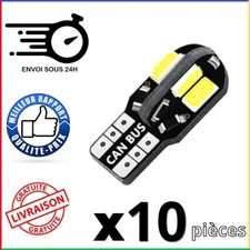 10 Ampoules LED T10 W5W Can