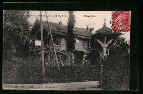Cpa villiers sur - cpa, chalet