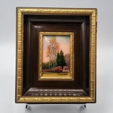 Petit cadre émaux sur cuivre