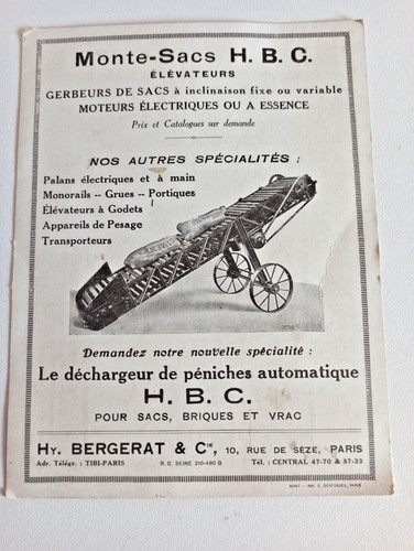 Ancienne pub cartonnée 1930 - cartonnée,