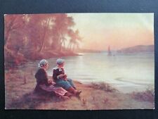 cpa Luxochromie A. Noyer SALON De PARIS Bretonnes Au Bord de l'ODET G. MARONIEZ