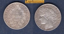 1 Franc Cérès 1872 K Bordeaux TTB Troisème République 1871-1940