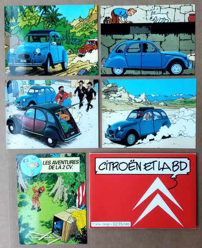 Hergé tintin 5 cartes - --,