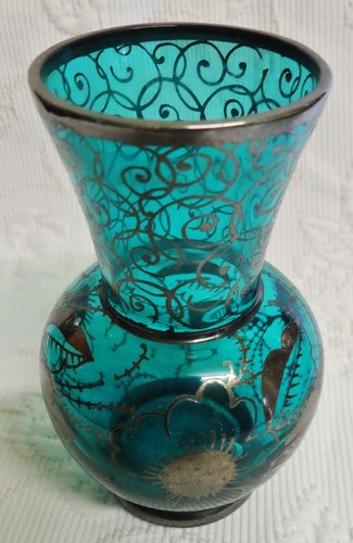 Ancien petit vase verre - ,