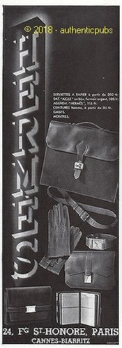 Publicite hermes maroquinerie - hermes,